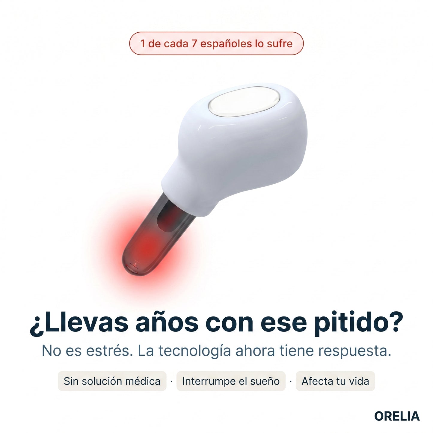 Auricular de Luz roja terapéutico